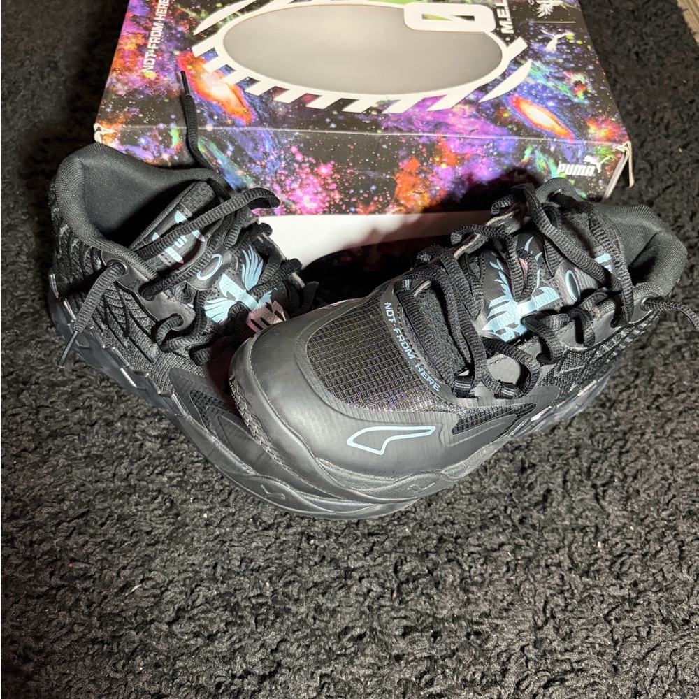 Puma Black and Blue Women's Sneakers